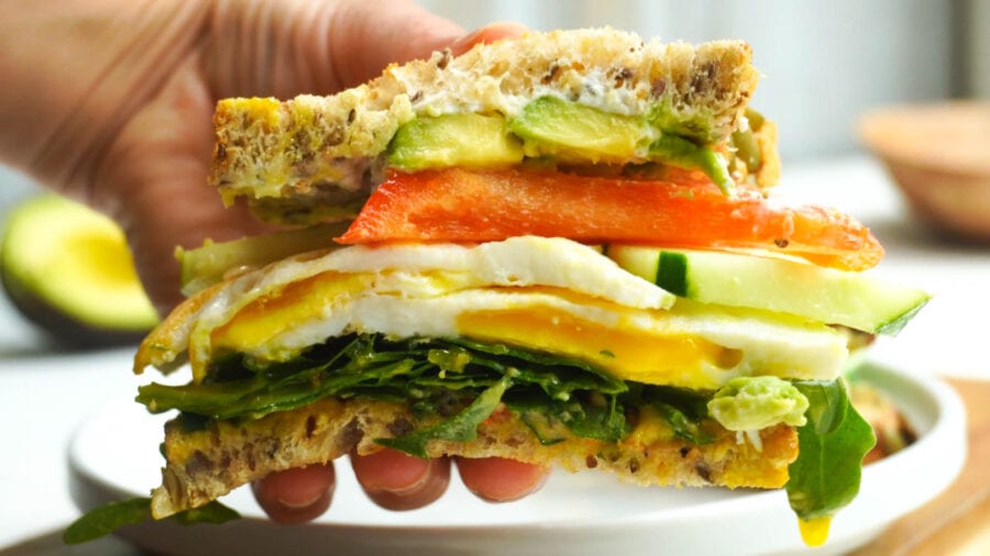 the best Mediterranean egg sandwich recipe 