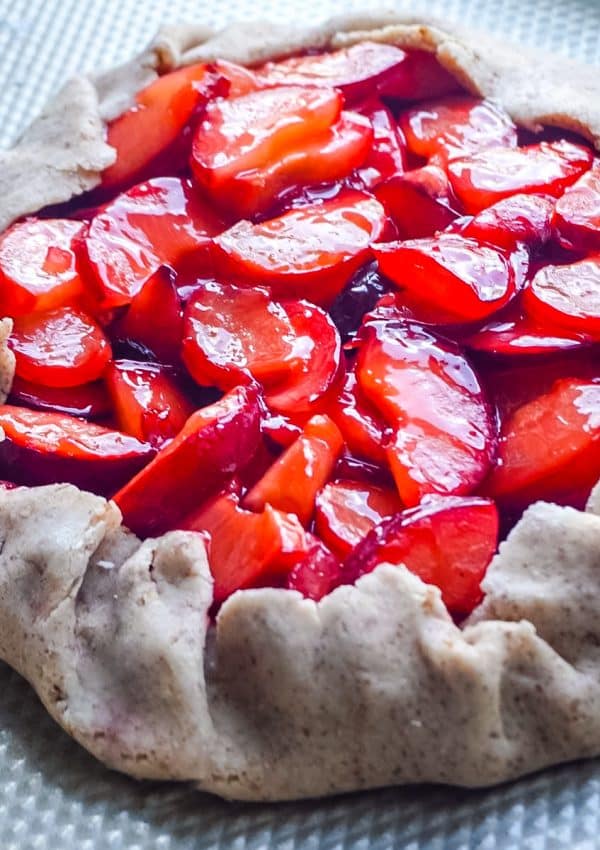 A Plum Galette before it's baked.