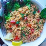 Easy healthy turkish salad kisir (vegan)