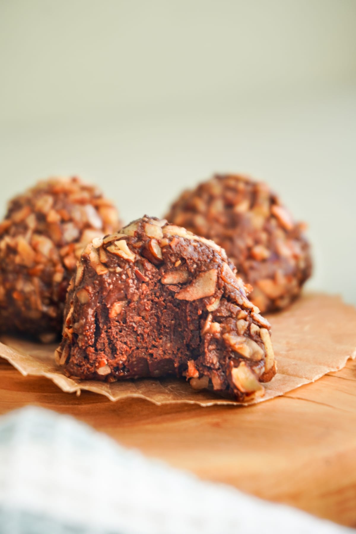 healthy dessert truffles with almond flour