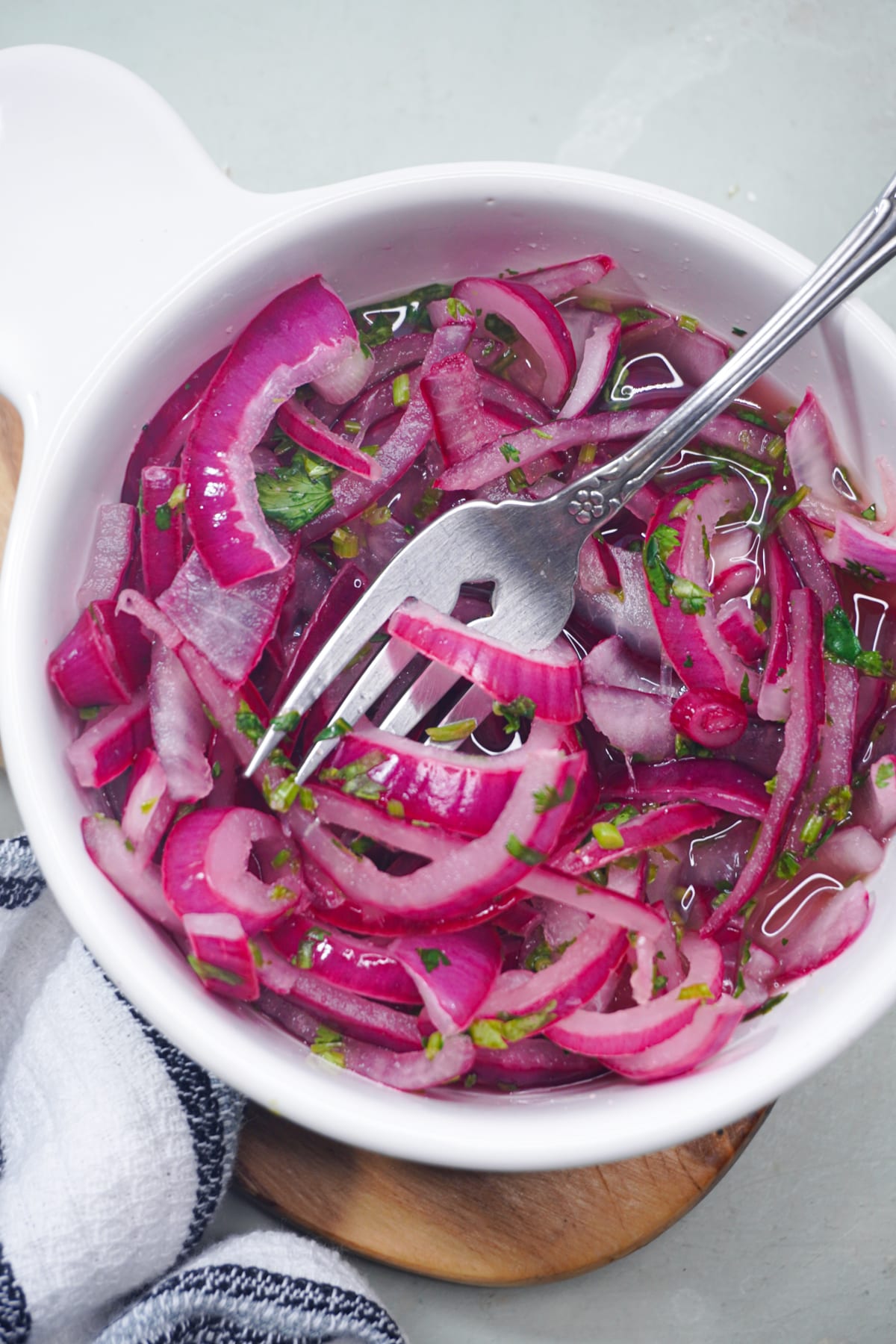 quick pickled onions with cilantro lime