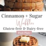 healthy gluten free waffle recipe with cinnamon and coconut sugar