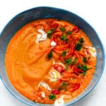 Creamy Tomato and Carrot Soup with Ginger