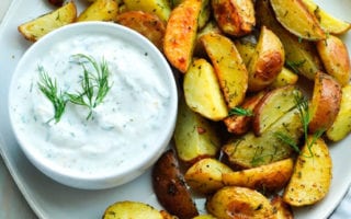 roasted dill potatoes