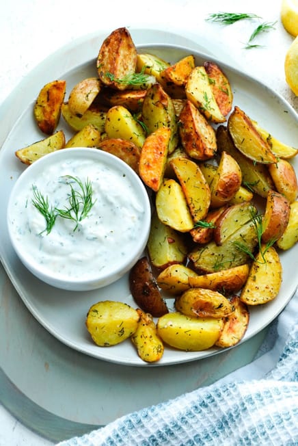 roasted dill potatoes