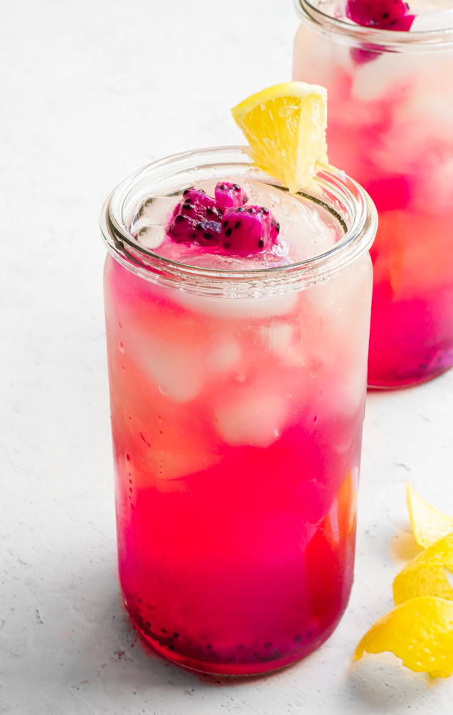 pink dragonfruit drink